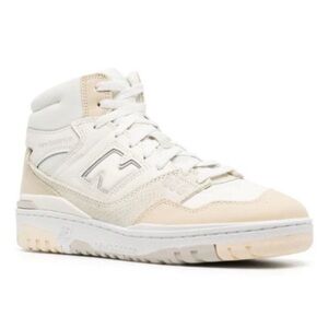 New Balance Men's Athletic High-Top Sneakers in White and Cream